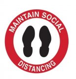 Brady Floor Marker Maintain Social Distancing with Footprint Picto