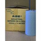 ABC 0-7024B Industrial Wiper Roll 70m Carton (4 Rolls) Blue