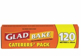 Glad Caterers Pack B120/6 Bake Non-Stick Baking Paper Single Roll