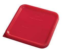 Rubbermaid Foodservice Colour-Coded Container Lid Small, Fits 3.8L, 7.6L Containers Red Raw Meat