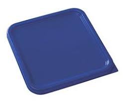 Rubbermaid Foodservice Colour-Coded Container Lid Small, Fits 3.8L, 7.6L Containers Blue Seafood
