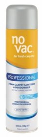 No Vac Professional Carpet Sanitiser and Deodoriser Pure Vanilla  500ML