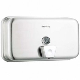 Bradley 6542A 1.2L Horizontal Soap Dispenser, Full Stainless Steel