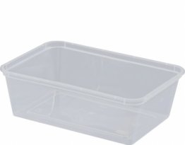 Castaway CA-CM1000 Microready Takeaway Container Rectangular Clear