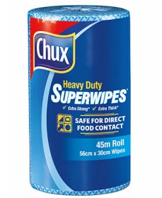 Chux Heavy Duty 9305B-1 Superwipe Cloth Roll Blue Single