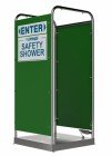 Enware Emergency EM630 Platform Shower, Free Standing, Walk Thru, 16 Sprays, 2 Side Panels