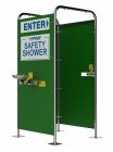 Enware Emergency EM660 Shower and Eye Wash, Free Standing, Hand Operated, Multi 16 Spray