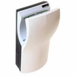 Mediclinics Dual Flow Plus M14A Hand Dryer Eco Commercial White Epoxy Stainless
