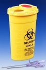 IDC Medical Sani Safe QSsn Waste Container Oval 200ml Canula