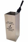 Best Buy UMB-HOLDER Slipless Wet Umbrella Holder Bin 41L Satin Stainless Steel
