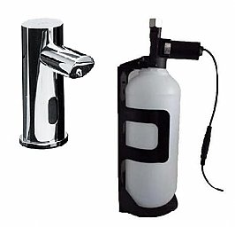 JD MacDonald EZFill 10-0394-3AC Individual Foam Soap Dispenser Bottle Plug In 1L White Plastic