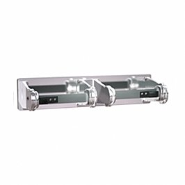 JD MacDonald 0715 Double Toilet Roll Holder Controlled Delivery Polished Chrome Plated