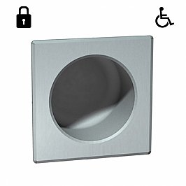 JD MacDonald Security 10-110-1 Square Toilet Roll Holder Recessed Rear Mounting