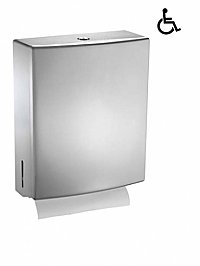 JD Macdonald Roval 20210 Paper Towel Dispenser Curved Satin Stainless Steel