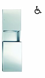 JD Macdonald Profile 9469 Combination Unit, Towel Dispenser and 50.4L Waste Bin Satin Stainless Steel