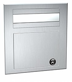 JD MacDonald 1001 Countertop Combo Unit, Paper Towel Dispenser, 28L Waste Bin Recessed Sarin Stainless Steel
