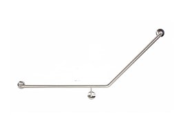 Bradley 832-1426 Disabled Toilet Grab Rail Left Hand With Underslung Satin Stainless Steel
