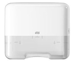 Tork H3 Elevation 553100 single fold Hand Towel Dispenser Mini White ABS Plastic