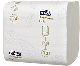 Tork T3 114273 Toilet Paper Folded Premium Carton (30 packs)