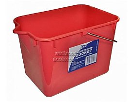 Edco 28710-1 Janitor Squeeze Mop Bucket 11L Red