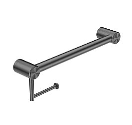 Avail Design Calibre Mecca R01H40-GM Grab Rail with Toilet Roll Holder