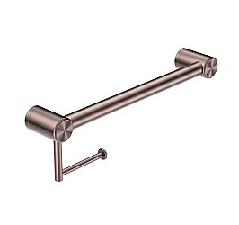 Avail Design Calibre Mecca R01H40-BZ Grab Rail with Toilet Roll Holder