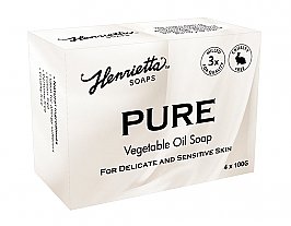 Henrietta 204 Pure Vegetable Oil Soap 100g Colour and Perfume Free 4 Pack