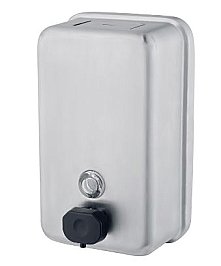 Bradley 6562B Liquid Soap Dispenser with Black Plastic Button