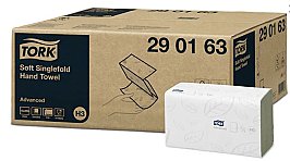 Tork H3 Advanced 290163 Singlefold Hand Towel (Carton 21 Packs)