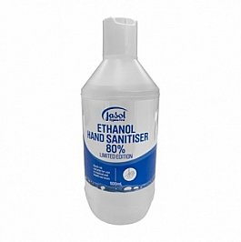 Jasol CleanHands Ethanol Hand Sanitiser 80 Percent (Carton 12x500ML)