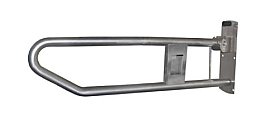 Bradley Accessible 832-101-NC-LH Drop Down Rail with Nurse Call Left Hand Satin stainless steel