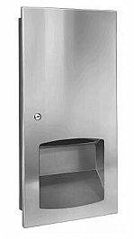 Bradley Contemporary 2447-10 Paper Towel Dispenser Semi-Recessed