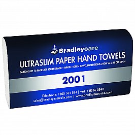 Bradley Bradleycare 2001 Ultraslim Hand Towel Carton (16 packs)