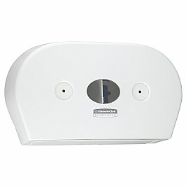 Kimberly Clark Aquarius 7186 Centrefeed Toilet Tissue Dispenser Mini Twin White Plastic