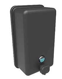 Bradley 6562B-MB Matte Black Soap Dispenser with Black Push Button