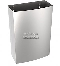 Bradley 360 Waste Receptacle 40L Curved Surface Mounted Stainless Steel