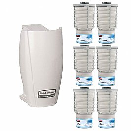 Rubbermaid TCell Combo 402498-Combo Air Freshener Dispenser and Refill Pure Fragrance