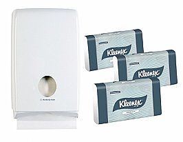 Kleenex 4441 Towel Starter Pack (Includes Towel and Dispenser)