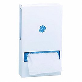 Kimberly Clark Costsaver 4930 Interleaved Toilet Tissue Dispenser White Metal