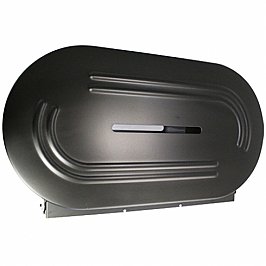 Bradley 5425-MB Double Jumbo Toilet Roll Dispenser Matte Black Stainless Steel