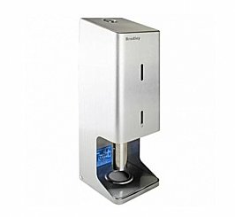 Bradley 5463 Toilet Roll Dispenser Triple Satin Stainless Steel Heavy Duty