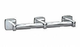 JD MacDonald 10-7305-2S Toilet Roll Holder Double Satin Stainless Steel
