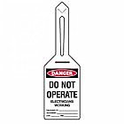 Brady 842554  Do Not Operate Lockout Tagout Black/White/Red Pack of 25