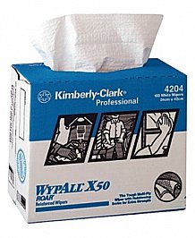Kimberly Clark Wypall 4204 Pop Up Wipers White
