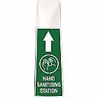 Brady StaySafe 879220 Mini Hand Sanitising Station Floor Stand Green/White