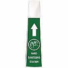 Brady StaySafe 879218 Hand Sanitising Station Floor Stand Green/White