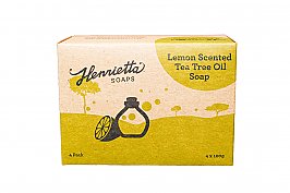 Henrietta 411 Lemon Scented Tea Tree Oil Soap 100g 4 Pack