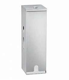 Bobrick B27313 Triple Toilet Roll Dispenser Lockable Stainless Steel