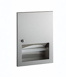 Bobrick TrimLine B359033 Paper Towel Dispenser Recessed Satin Stainless Steel