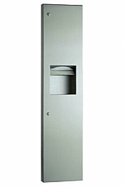 Bobrick Trimline B38034 Combo Paper Towel and Waste Receptacle 14L Recessed